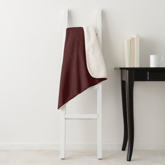 Sherpa Blanket-Large-Cool Bordeaux Brown Deken (In situ)
