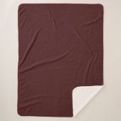 Sherpa Blanket-Large-Cool Bordeaux Brown Sherpa Deken (Voorkant)