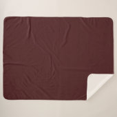 Sherpa Blanket-Large-Cool Bordeaux Brown Sherpa Deken (Voorkant (horizontaal))