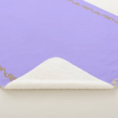 Sherpa Blanket-Large-Orchid & Gold Scroll Print Deken (3/4)