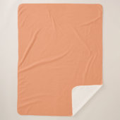 Sherpa Blanket-Large-Peach Deken (Voorkant)