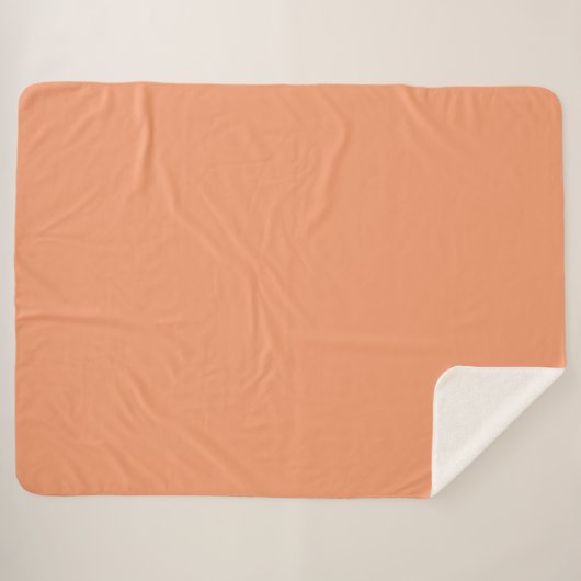 Sherpa Blanket-Large-Peach Deken (Voorkant (horizontaal))