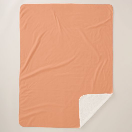 Sherpa Blanket-Large-Peach Sherpa Deken (Voorkant)