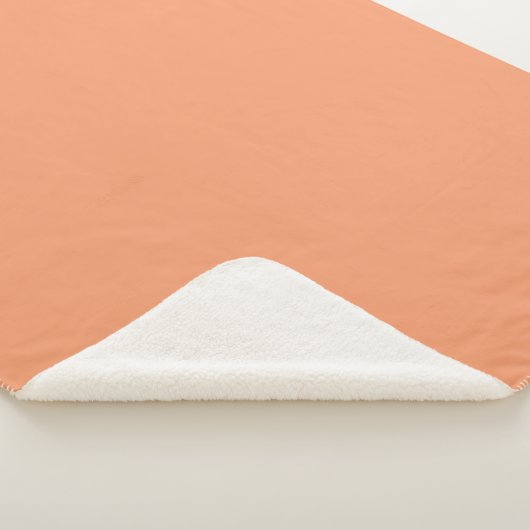 Sherpa Blanket-Large-Peach Sherpa Deken (3/4)