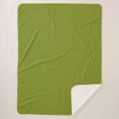 Sherpa Blanket-Large-Pepper Stem Avocado Green Deken (Voorkant)