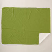 Sherpa Blanket-Large-Pepper Stem Avocado Green Deken (Voorkant (horizontaal))