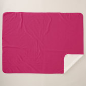 Sherpa Blanket-Large-Pink Peacock Deken (Voorkant (horizontaal))
