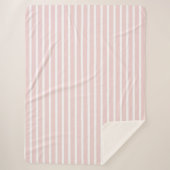 Sherpa Blanket (Large) - Pink Stripe Pattern Deken (Voorkant)