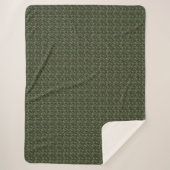 Sherpa Blanket-Large-Printed Greens Deken (Voorkant)