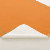 Sherpa Blanket-Large-Tumeric & Gold Scroll Print Deken (3/4)
