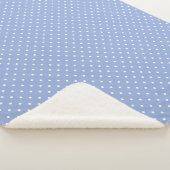 Sherpa Blanket (Medium) - Blue Dots Pattern Deken (3/4)