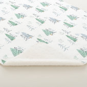 Sherpa Blanket (Medium) - Christmas Trees Pattern Sherpa Deken (3/4)