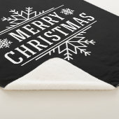 Sherpa Blanket-Merry Kerstmis Sherpa Deken (3/4)