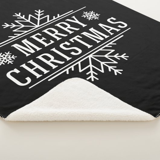 Sherpa Blanket-Merry Kerstmis Sherpa Deken (3/4)