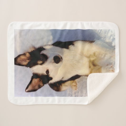 Sherpa Blanket met  Afbeelding Deken (Voorkant (horizontaal))