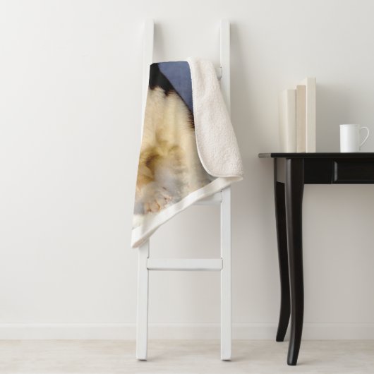 Sherpa Blanket met  Afbeelding Sherpa Deken (In situ)