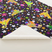 Sherpa Blanket met Micheals Dragons op sterren Sherpa Deken (3/4)
