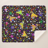 Sherpa Blanket met Micheals Dragons op sterren Sherpa Deken (Voorkant (horizontaal))