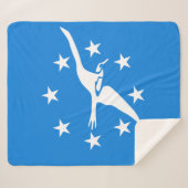 Sherpa Blanket met vlag van Corpus Christi Sherpa Deken (Voorkant (horizontaal))