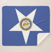 Sherpa Blanket met vlag van Houston Sherpa Deken (Voorkant (horizontaal))