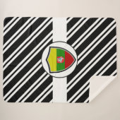 sherpa blanket met vlag van Litouwen Deken (Voorkant (horizontaal))