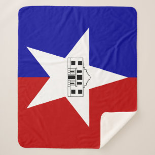 Sherpa Blanket met vlag van San Antonio Deken
