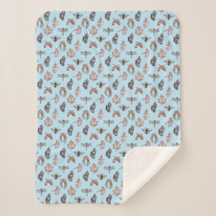 Sherpa Blanket, Natuur print, voor kleine meisjes Deken