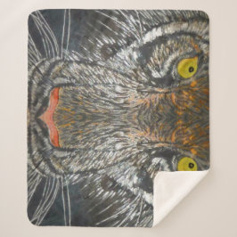 Sherpa Blanket - Ogen op de tijger Deken