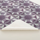 Sherpa Blanket - Paars Quilt Pattern Deken (3/4)