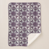 Sherpa Blanket - Paars Quilt Pattern Sherpa Deken (Voorkant)