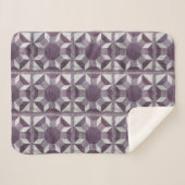 Sherpa Blanket - Paars Quilt Pattern Sherpa Deken (Voorkant (horizontaal))