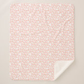 Sherpa Blanket - Pink Animal Print Pattern Deken (Voorkant)