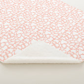 Sherpa Blanket - Pink Animal Print Pattern Deken (3/4)