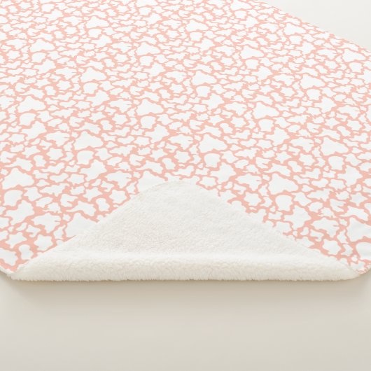 Sherpa Blanket - Pink Animal Print Pattern Deken (3/4)