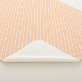 Sherpa Blanket - Pink Stripe Pattern Deken (3/4)