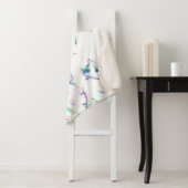 Sherpa Blanket ScruffyMug original Skateboard-hond Deken (In situ)