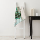 Sherpa Blanket Shabby Chic antiek Peakock Sherpa Deken (In situ)