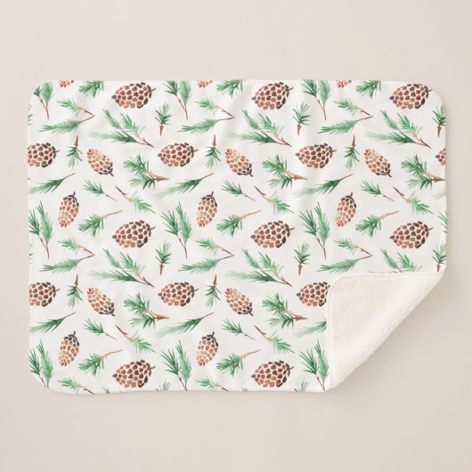 Sherpa Blanket (Small) - Autumn Pattern Deken (Voorkant (horizontaal))