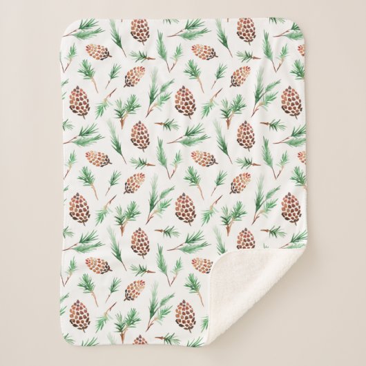 Sherpa Blanket (Small) - Autumn Pattern Sherpa Deken (Voorkant)