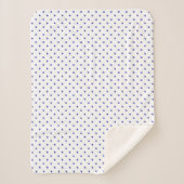 Sherpa Blanket (Small) - Blue Dots Pattern Deken (Voorkant)