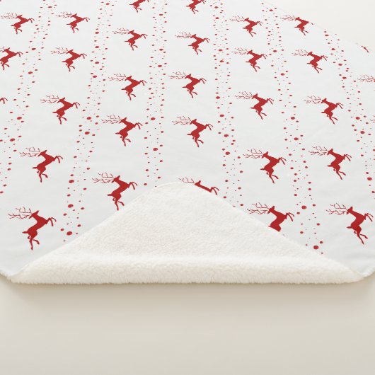 Sherpa Blanket (Small) - Christmas Pattern Sherpa Deken (3/4)