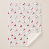 Sherpa Blanket (Small) - Christmas Pattern Sherpa Deken (Voorkant)