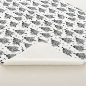 Sherpa Blanket (Small) - Christmas Trees Pattern Deken (3/4)