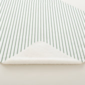 Sherpa Blanket (Small) - Green Stripes Pattern Deken (3/4)