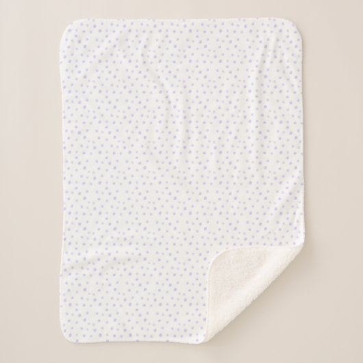 Sherpa Blanket (Small) - Purple Dots Pattern Sherpa Deken (Voorkant)