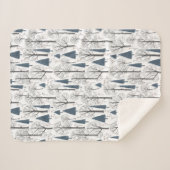 Sherpa Blanket (Small) - Winter Pattern Deken (Voorkant (horizontaal))