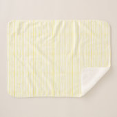 Sherpa Blanket (Small) - Yellow Stripes Pattern Deken (Voorkant (horizontaal))