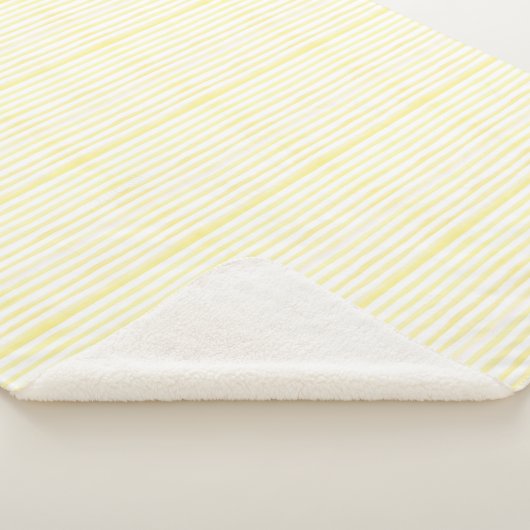 Sherpa Blanket (Small) - Yellow Stripes Pattern Sherpa Deken (3/4)