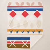 Sherpa Blanket - Teepee Colourful Design Sherpa Deken (Voorkant)