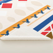 Sherpa Blanket - Teepee Colourful Design Sherpa Deken (3/4)